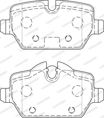 Wagner WBP23623B - Brake Pad Set, disc brake autospares.lv