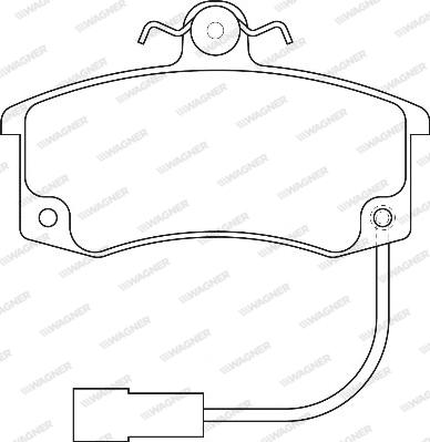 Wagner WBP23671A - Brake Pad Set, disc brake autospares.lv