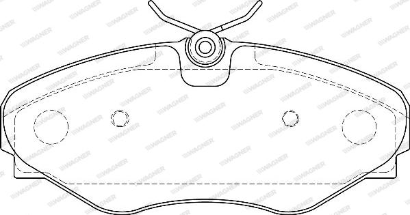 Wagner WBP23099B - Brake Pad Set, disc brake autospares.lv