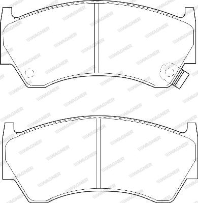 Wagner WBP23004A - Brake Pad Set, disc brake autospares.lv