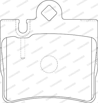 Wagner WBP23078A - Brake Pad Set, disc brake autospares.lv