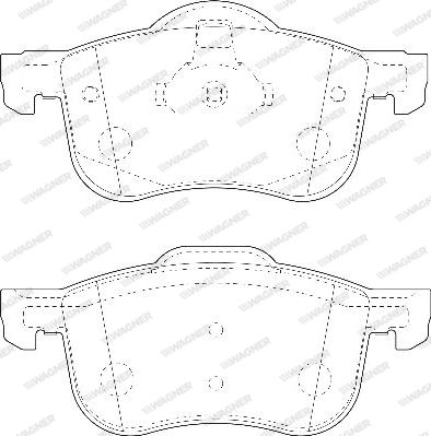 Wagner WBP23073A - Brake Pad Set, disc brake autospares.lv