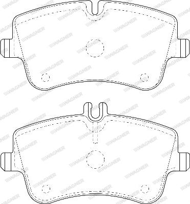 Wagner WBP23144A - Brake Pad Set, disc brake autospares.lv