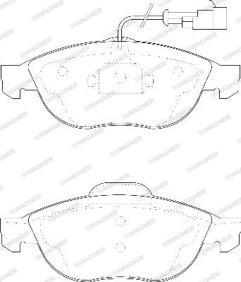 Wagner WBP23140A - Brake Pad Set, disc brake autospares.lv