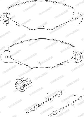 Wagner WBP23135A - Brake Pad Set, disc brake autospares.lv