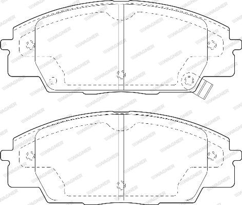 Wagner WBP23178A - Brake Pad Set, disc brake autospares.lv