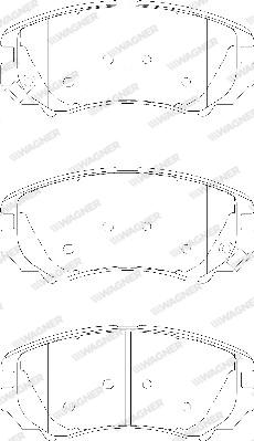 Wagner WBP23891A - Brake Pad Set, disc brake autospares.lv