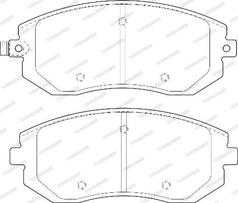 Wagner WBP23865A - Brake Pad Set, disc brake autospares.lv