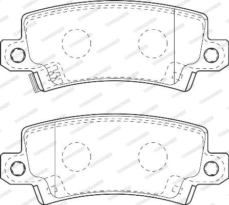 Wagner WBP23816A - Brake Pad Set, disc brake autospares.lv