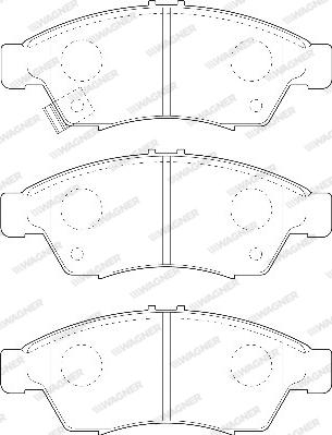 Wagner WBP23817A - Brake Pad Set, disc brake autospares.lv