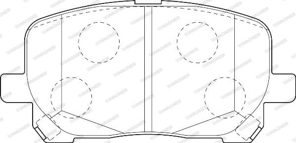 Wagner WBP23836A - Brake Pad Set, disc brake autospares.lv