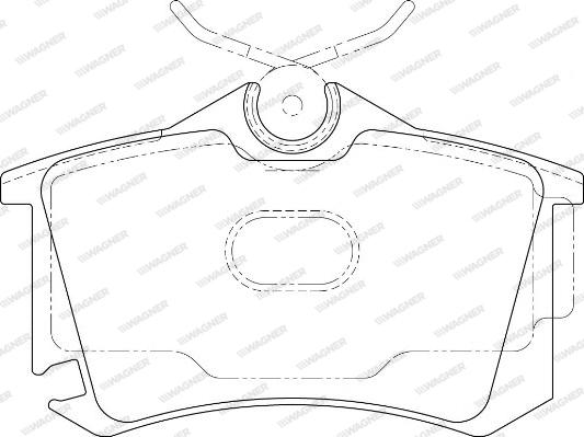 Wagner WBP23823A - Brake Pad Set, disc brake autospares.lv