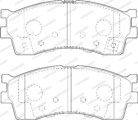 Wagner WBP23873A - Brake Pad Set, disc brake autospares.lv