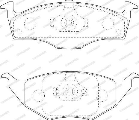 Wagner WBP23394A - Brake Pad Set, disc brake autospares.lv