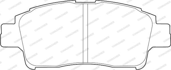 Wagner WBP23348A - Brake Pad Set, disc brake autospares.lv