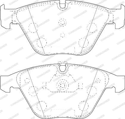 Wagner WBP23313A - Brake Pad Set, disc brake autospares.lv