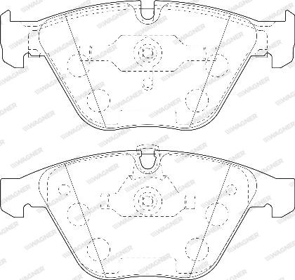 Wagner WBP23312A - Brake Pad Set, disc brake autospares.lv