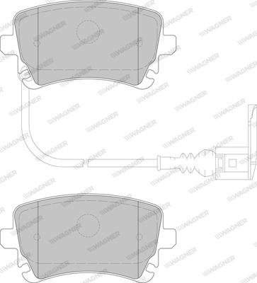 Wagner WBP23326C - Brake Pad Set, disc brake autospares.lv