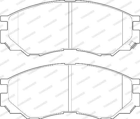 Wagner WBP23290A - Brake Pad Set, disc brake autospares.lv