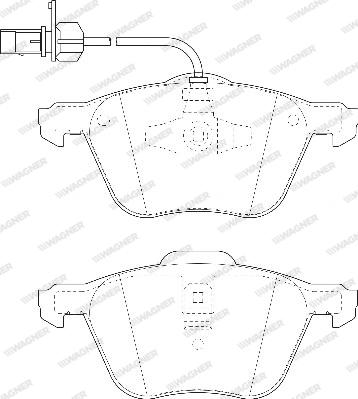 Wagner WBP23269B - Brake Pad Set, disc brake autospares.lv