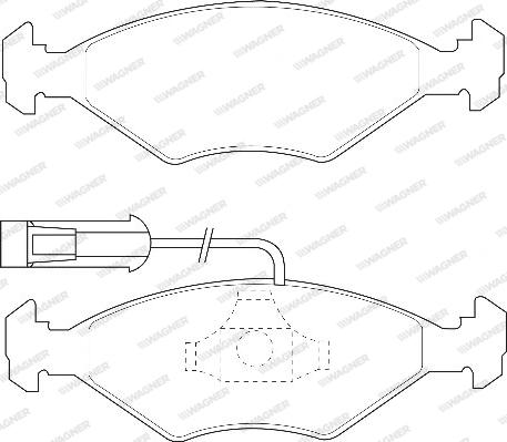 Wagner WBP23218A - Brake Pad Set, disc brake autospares.lv