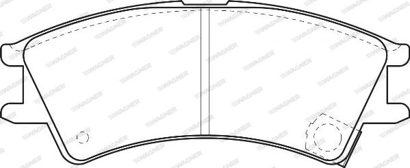 Wagner WBP23238A - Brake Pad Set, disc brake autospares.lv