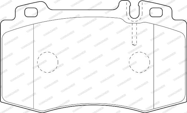 Wagner WBP23745A - Brake Pad Set, disc brake autospares.lv