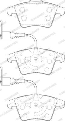 Wagner WBP23749A - Brake Pad Set, disc brake autospares.lv