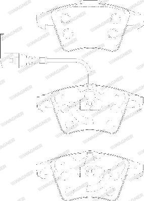 Wagner WBP23746A - Brake Pad Set, disc brake autospares.lv