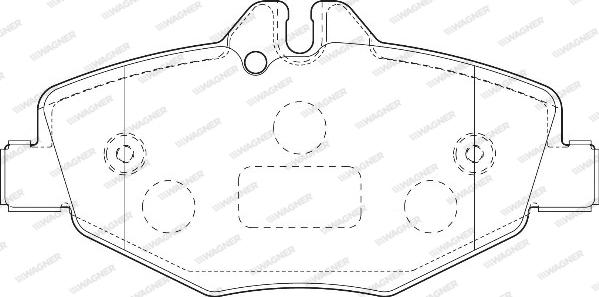 Wagner WBP23743A - Brake Pad Set, disc brake autospares.lv