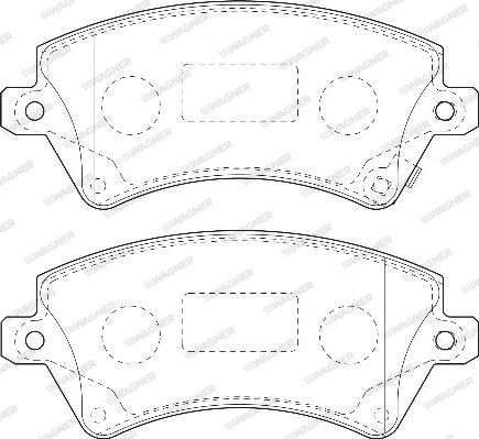 Wagner WBP23766A - Brake Pad Set, disc brake autospares.lv