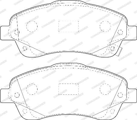 Wagner WBP23768A - Brake Pad Set, disc brake autospares.lv