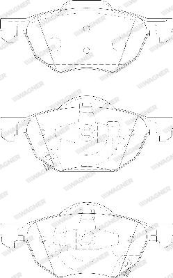 Wagner WBP23719A - Brake Pad Set, disc brake autospares.lv