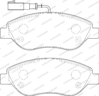 Wagner WBP23711A - Brake Pad Set, disc brake autospares.lv