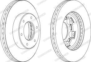 Wagner WGR0991-1 - Brake Disc autospares.lv