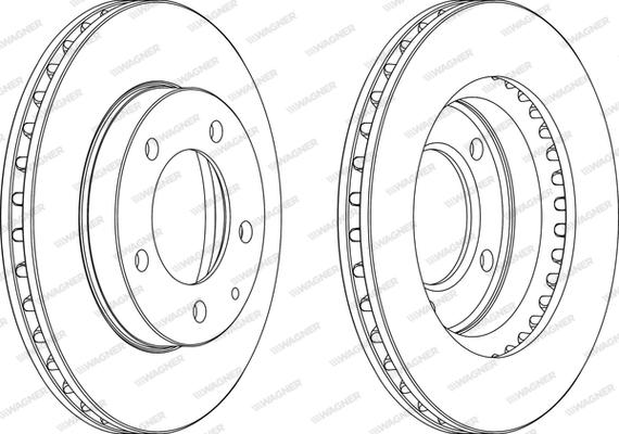 Wagner WGR0496-1 - Brake Disc autospares.lv