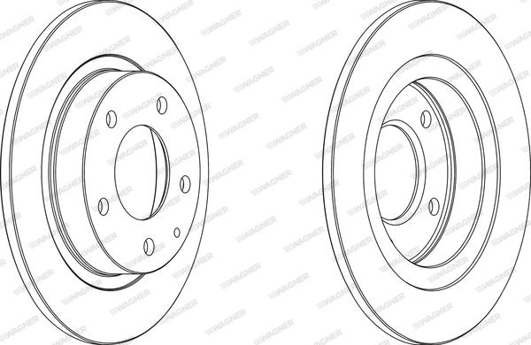 Wagner WGR0524-1 - Brake Disc autospares.lv