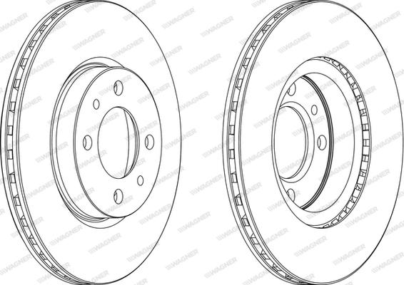 Wagner WGR0521-1 - Brake Disc autospares.lv