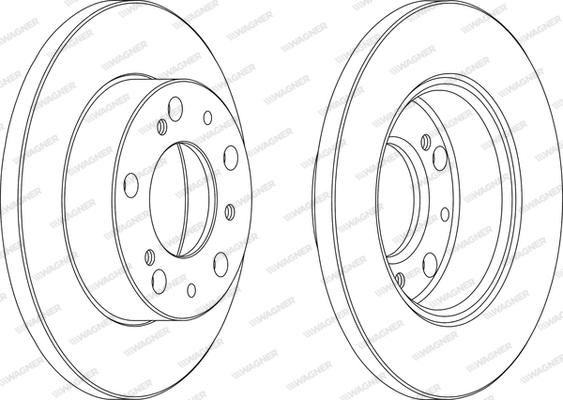 Wagner WGR0063-1 - Brake Disc autospares.lv