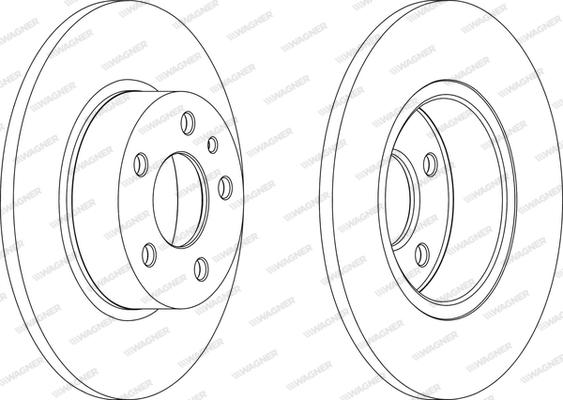 Wagner WGR0067-1 - Brake Disc autospares.lv