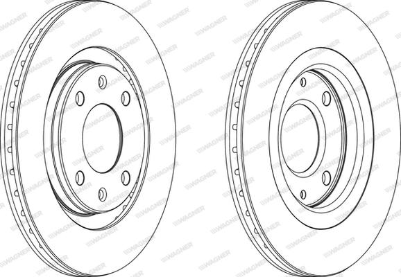 Wagner WGR0192-1 - Brake Disc autospares.lv