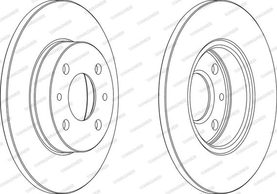 Wagner WGR0140-1 - Brake Disc autospares.lv