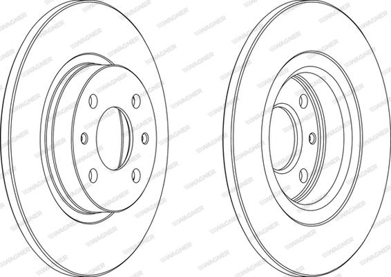 Wagner WGR0141-1 - Brake Disc autospares.lv