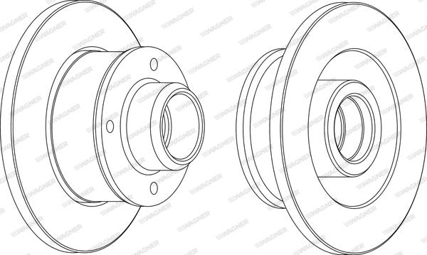 Wagner WGR0137-1 - Brake Disc autospares.lv