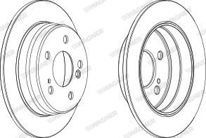 Wagner WGR0122-1 - Brake Disc autospares.lv