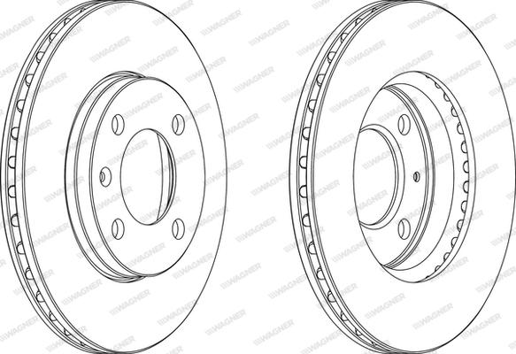 Wagner WGR0175-1 - Brake Disc autospares.lv