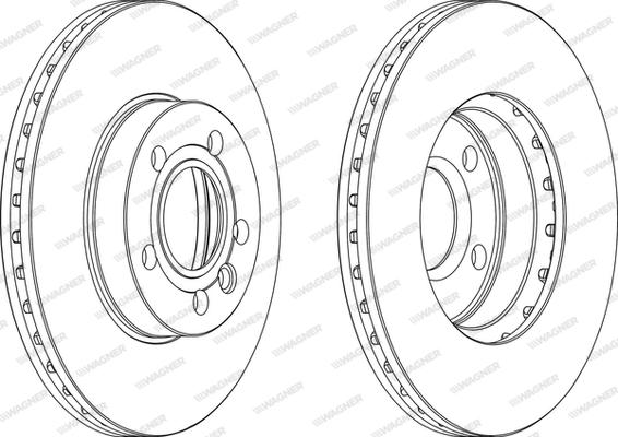 Wagner WGR0846-1 - Brake Disc autospares.lv