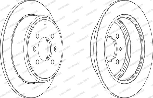 Wagner WGR0869-1 - Brake Disc autospares.lv