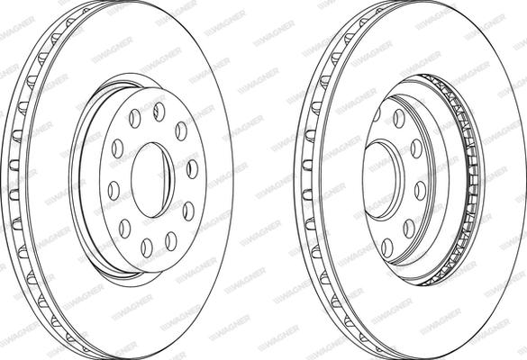 Wagner WGR0802-1 - Brake Disc autospares.lv