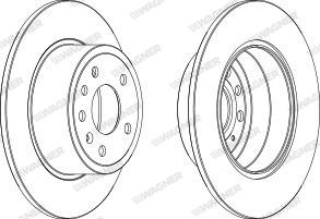 Wagner WGR0811-1 - Brake Disc autospares.lv